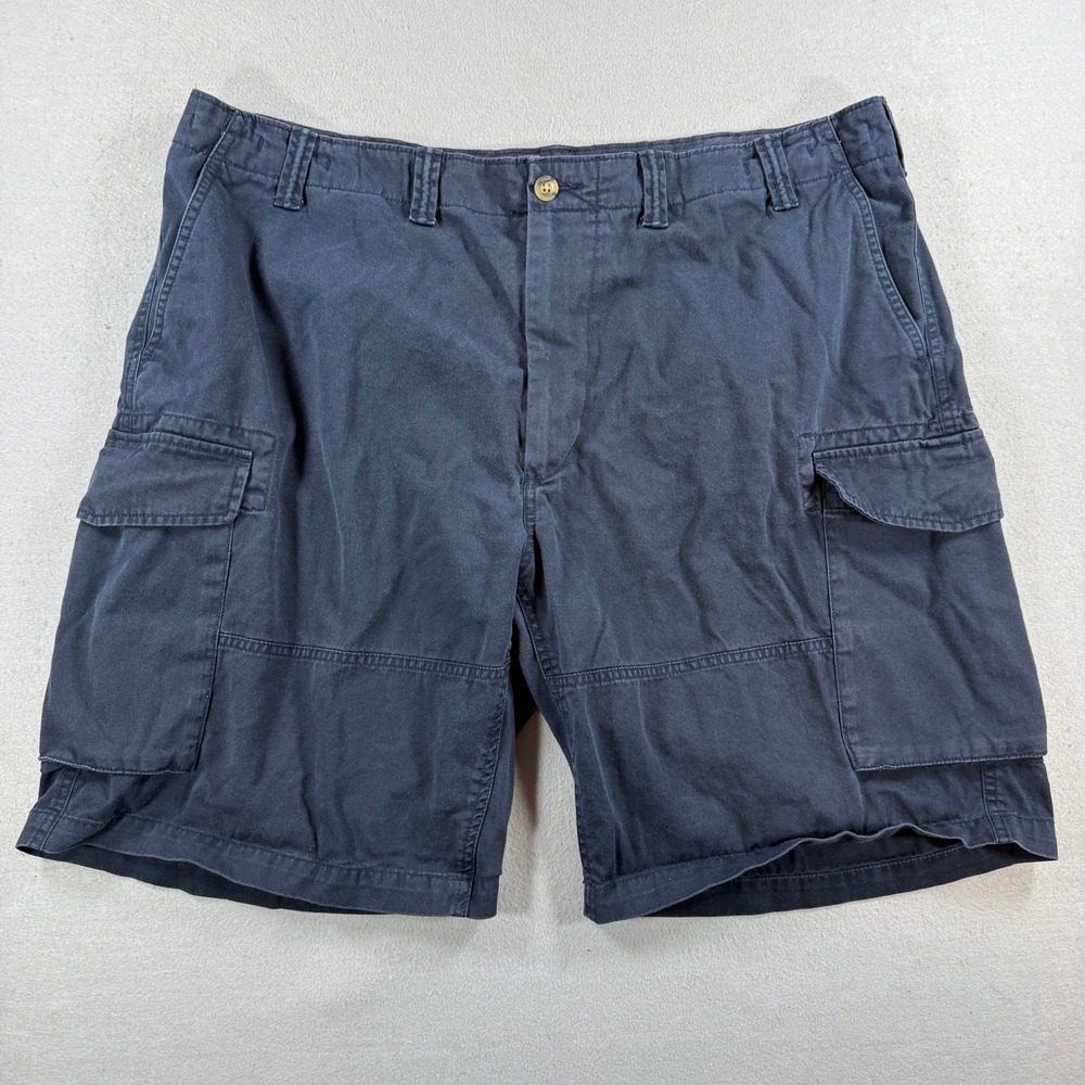 Polo Ralph Lauren Cargo Short Men 40 Navy Relaxed Cotton Utility Pocket Chino